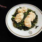 Collard greens i cornmeal dumplings