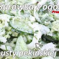 Przepis na surówkę z ogórka i kapusty pekińskiej