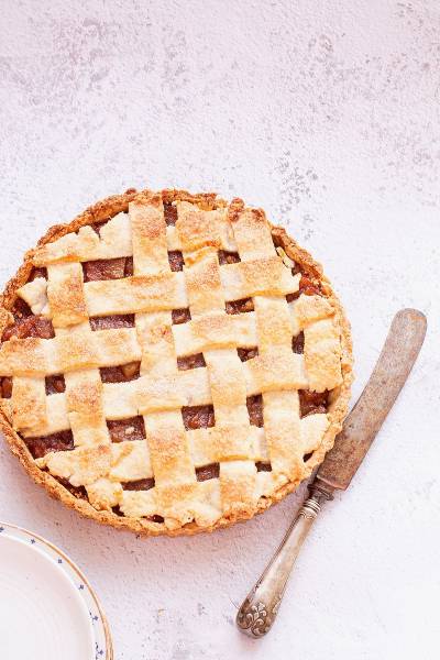 Tarta gruszkowa z karmelizowanym dżemem z gruszek