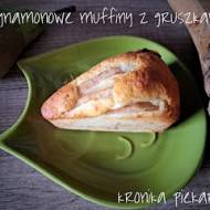 Cynamonowe muffiny z gruszką