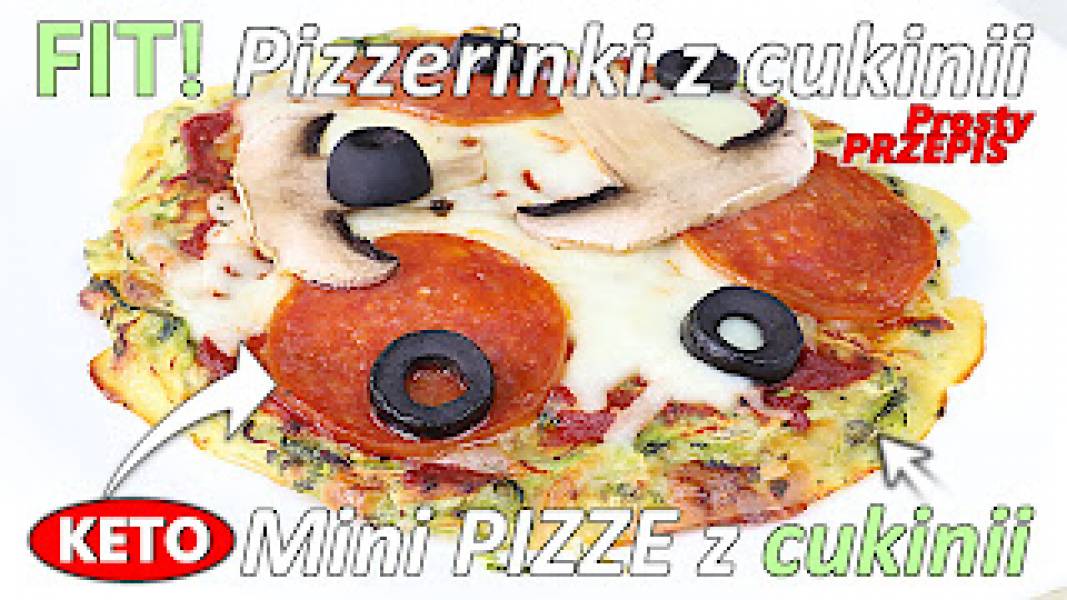 Przepis na fit pizzerinki z cukinii