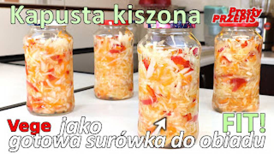 Przepis na kapustę kiszoną z dodatkami