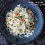 Risotto z marchewką i groszkiem