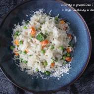 Risotto z marchewką i groszkiem
