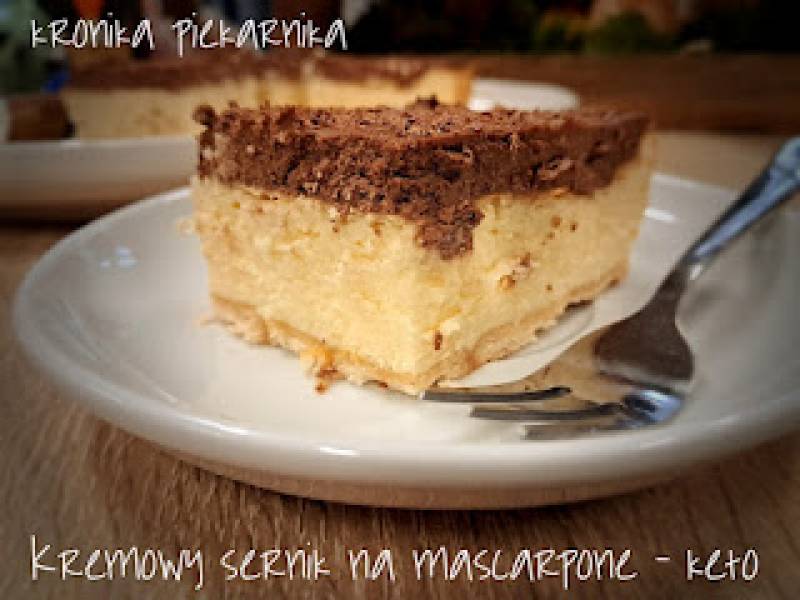 Kremowy sernik na mascarpone - keto