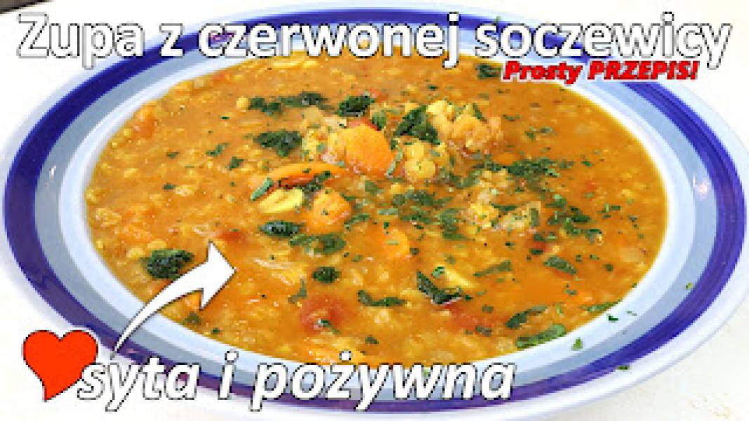 Przepis na zupę z czerwonej soczewicy