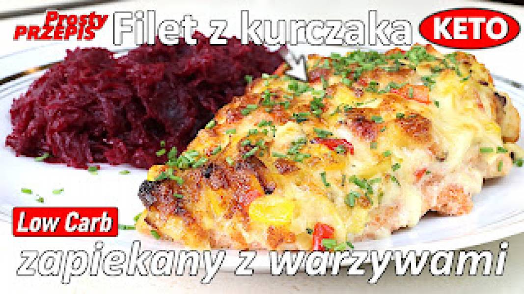 Przepis na zapiekany filet z kurczaka z warzywami