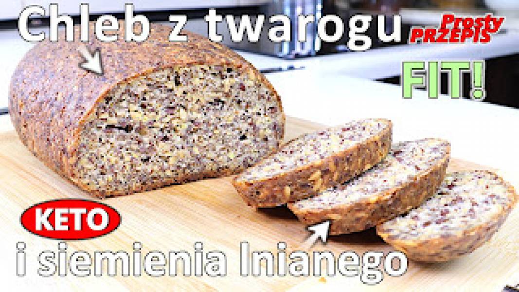 Przepis na chleb niskowęglowodanowy z twarogiem