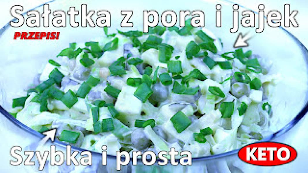 Przepis na sałatkę porową