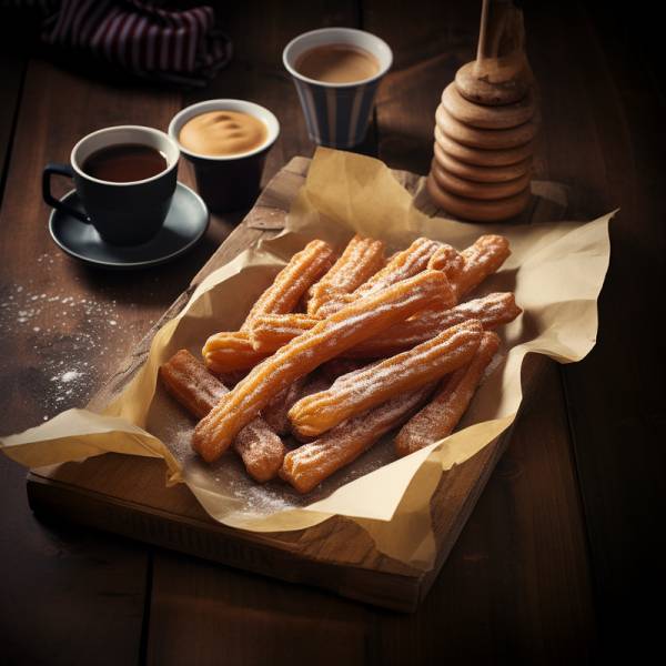 Churros z sosem czekoladowym