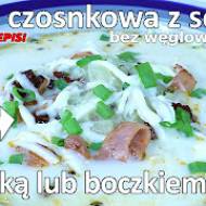 Przepis na zupę czosnkową z szynką