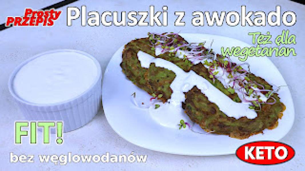 Przepis na placuszki z awokado