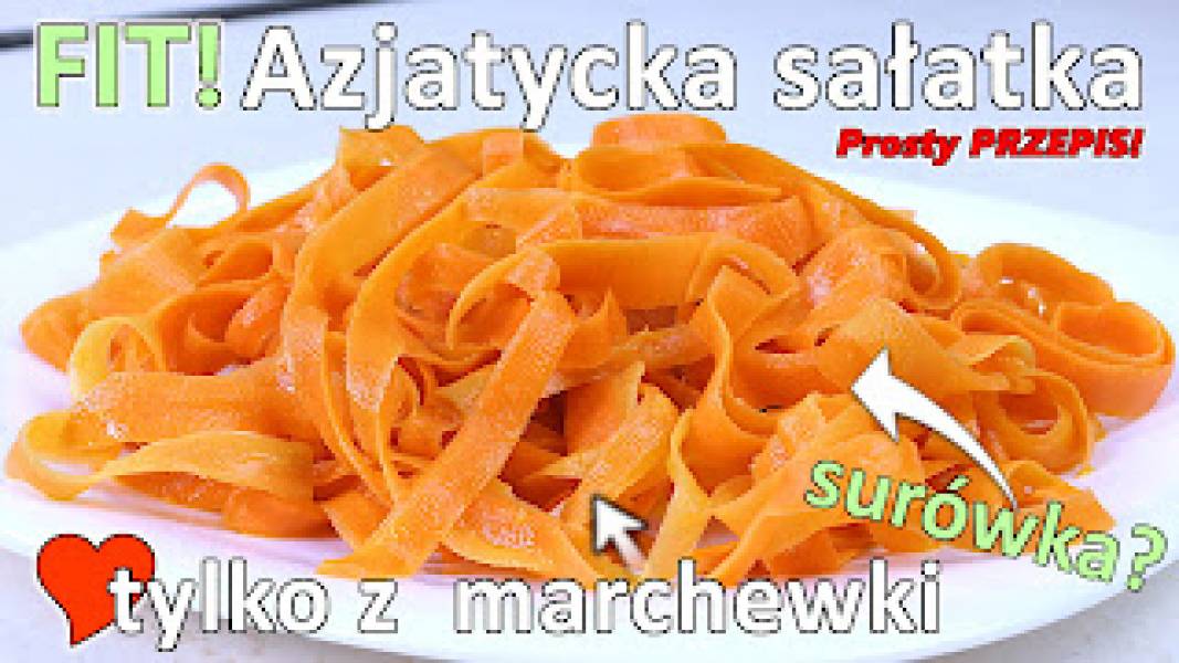 Przepis na sałatkę z marchewki w stylu azjatyckim