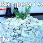 Przepis na sałatkę z szynki i pora