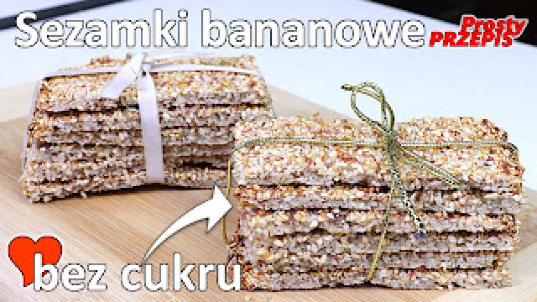 Przepis na sezamki bananowe