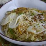 Cytrynowe orzotto z fenułem