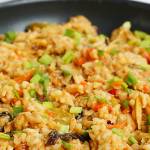 Risotto z kurczakiem i mieszanką chińską