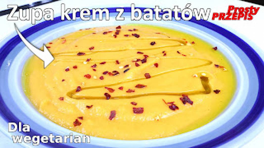 Przepis na zupę krem z batatów
