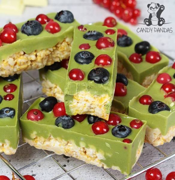 Chrupiące BATONIKI matcha! (bez glutenu, proteinowe)