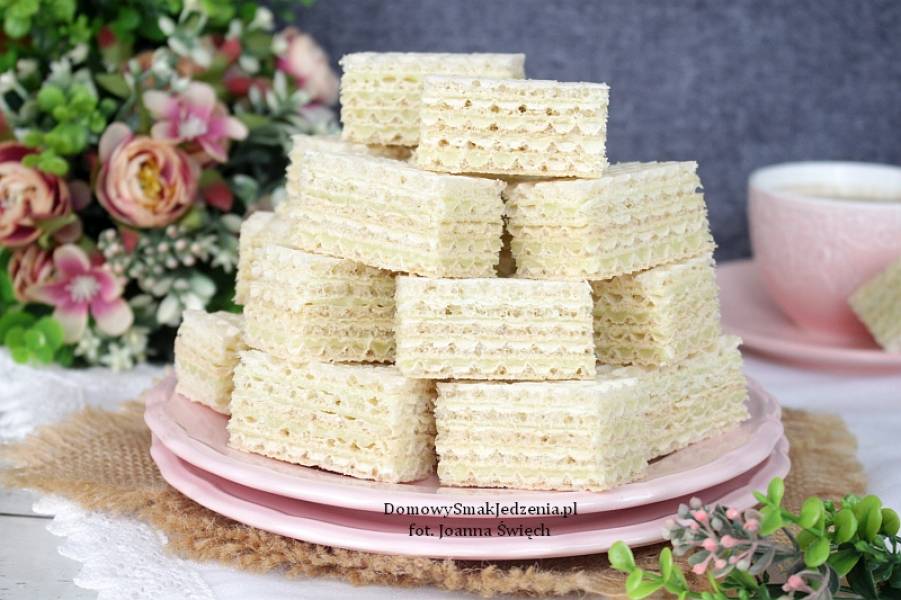 domowe wafelki z masą owocową