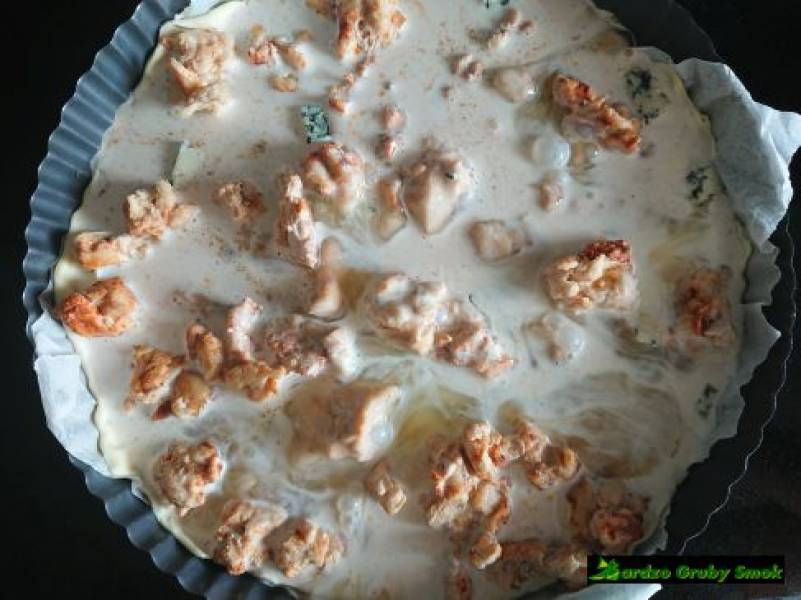 Tarta z mięsem i boczkiem