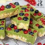 Chrupiące BATONIKI matcha! (bez glutenu, proteinowe)