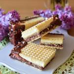 Wafelki a’la knoppers z mleczną polewą callebaut