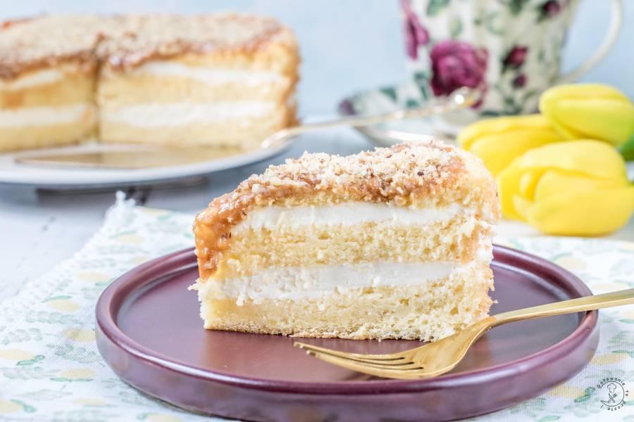 Proste Ciasto Z Cytrynowym Kremem Mascarpone