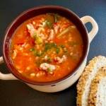 Zupa bulgur z młodą kapustą i mięsem mielonym