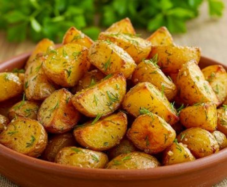 Chrupiące pieczone ziemniaczki