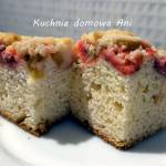 Ciasto drożdżowe / Drożdżówka z truskawkami i rabarbarem