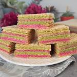 Kolorowe wafle z galaretką