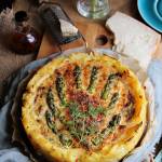 Tarta na ziemniaczanym spodzie ze szparagami
