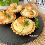 Mini tarty z krewetkami i mascarpone – kremowe, eleganckie i proste