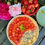 Tarta z kremem patissiere i truskawkami