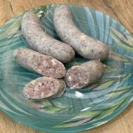 Kiełbasa biała z żółtym serem