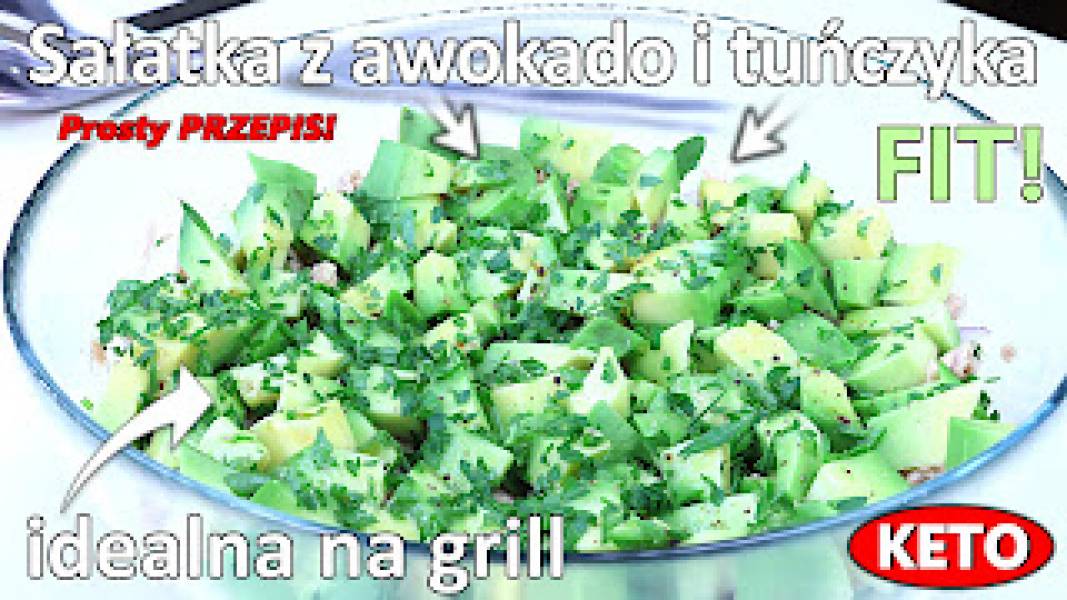 Przepis na sałatkę z awokado i tuńczyka
