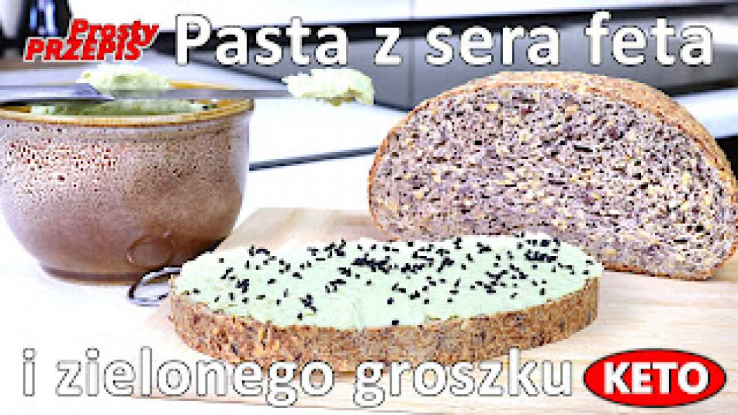 Przepis na pastę z fety i zielonego groszku