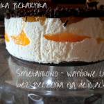 Śmietankowo - waniliowe ciasto bez pieczenia na delicjach
