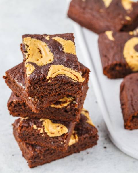 Brownie z masłem orzechowym
