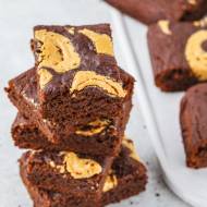 Brownie z masłem orzechowym