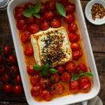 Pieczona feta z pomidorami