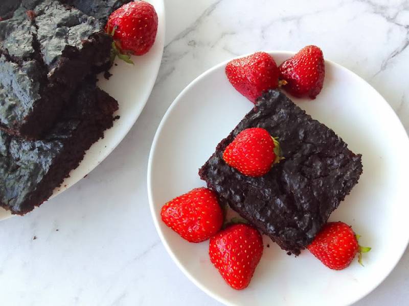 Brownie z czerwonej fasoli