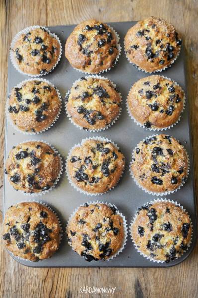 Muffiny z jagodami