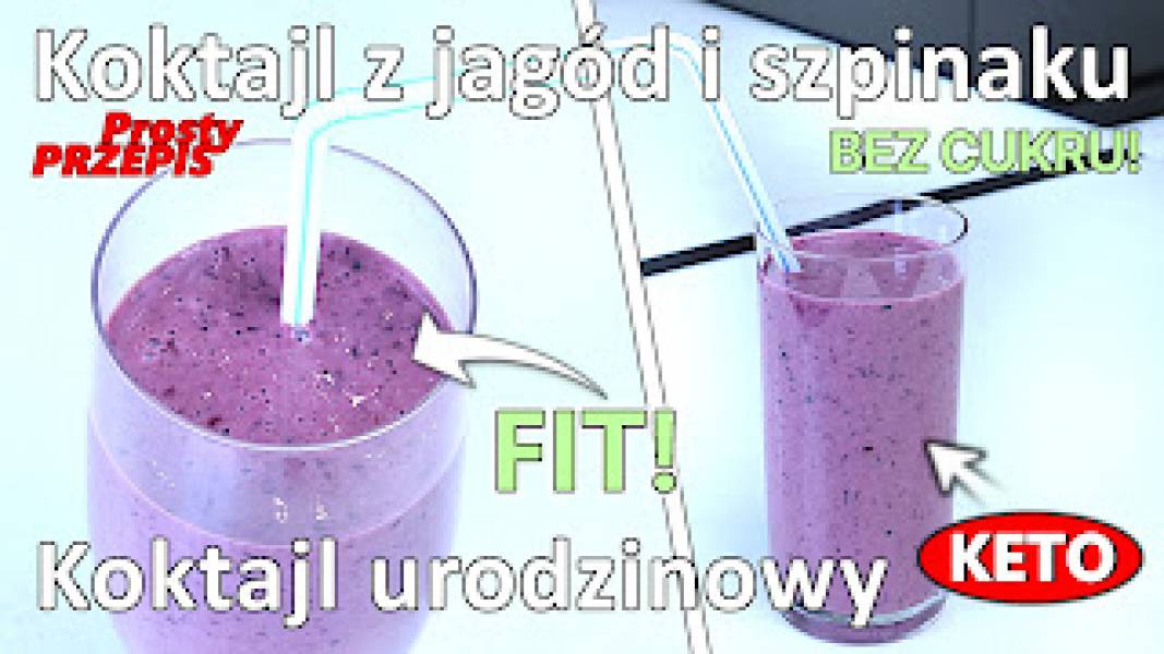 Przepis na koktajl z jagód i szpinaku