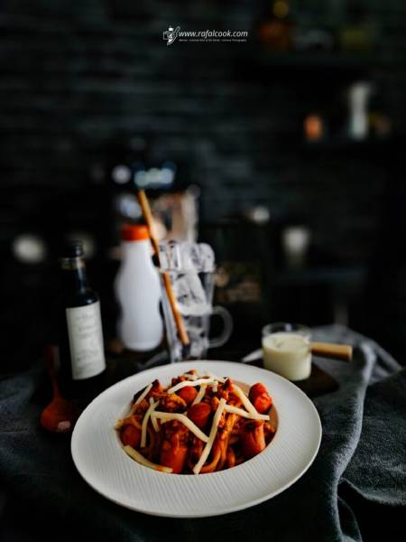 Filipińskie spaghetti z domowym ketchupem bananowym