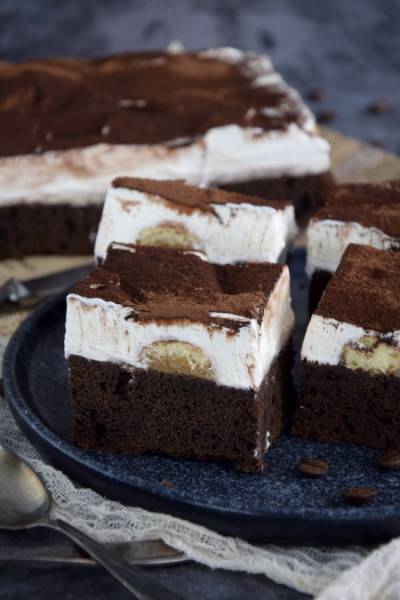 Brownie tiramisu