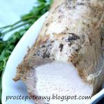 Schab wieprzowy gotowany w przyprawach