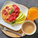 Omlet z malinami