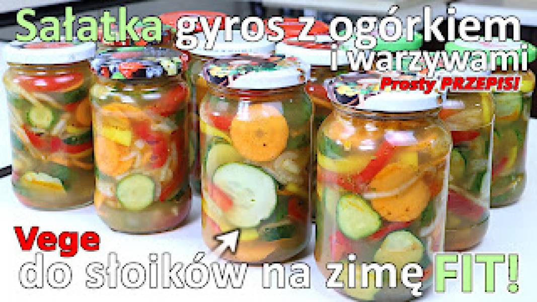 Przepis na sałatkę z ogórków w zalewie gyros